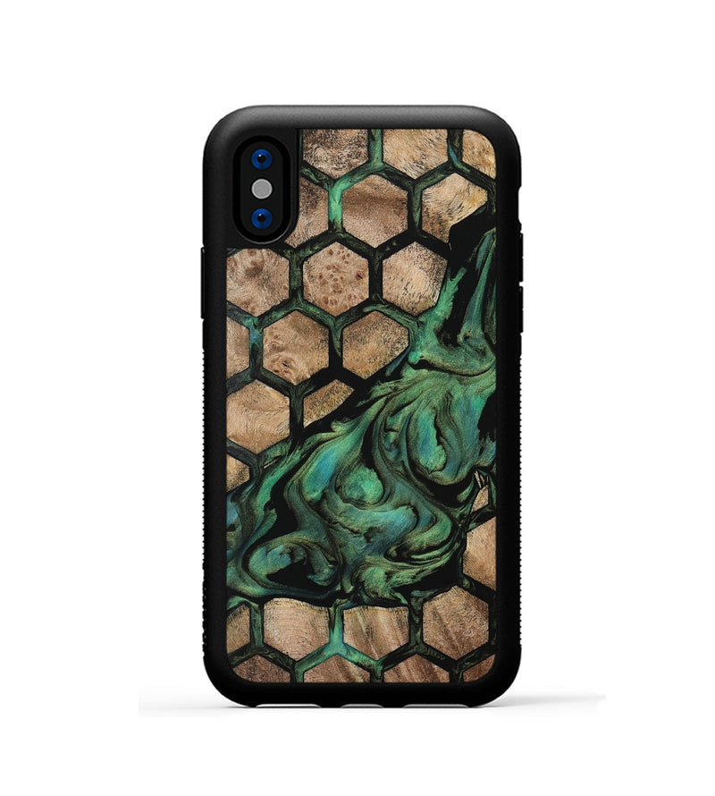 iPhone Xs Wood Phone Case - Eluned (Pattern, 733790)