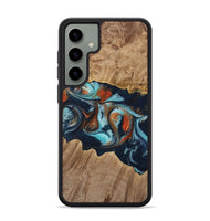 Galaxy S24 Plus Wood Phone Case - Stevena (Teal & Gold, 733792)