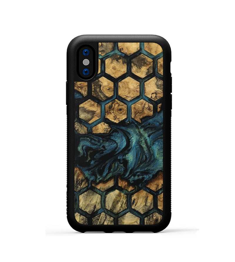 iPhone Xs Wood Phone Case - Aparna (Pattern, 733793)