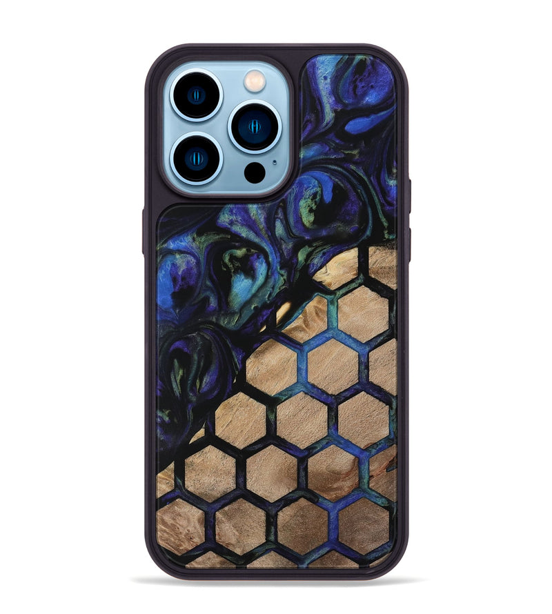 iPhone 14 Pro Max Wood Phone Case - Dasya (Pattern, 733809)