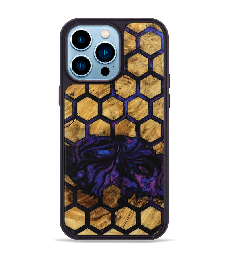 iPhone 14 Pro Max Wood Phone Case - Zafar (Pattern, 733810)