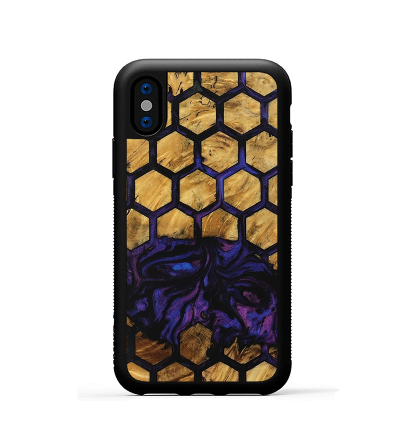 iPhone Xs Wood Phone Case - Zafar (Pattern, 733810)