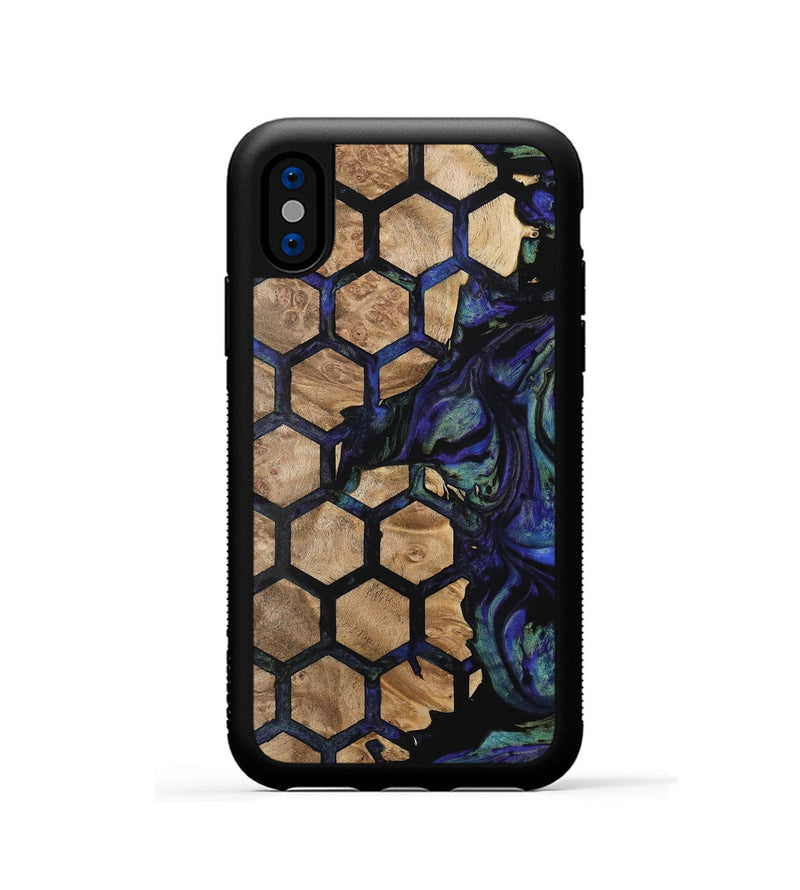 iPhone Xs Wood Phone Case - Maggie (Pattern, 733811)