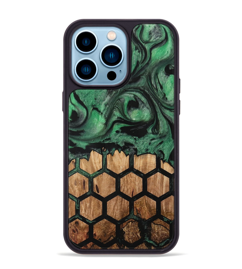 iPhone 14 Pro Max Wood Phone Case - Javad (Pattern, 733813)