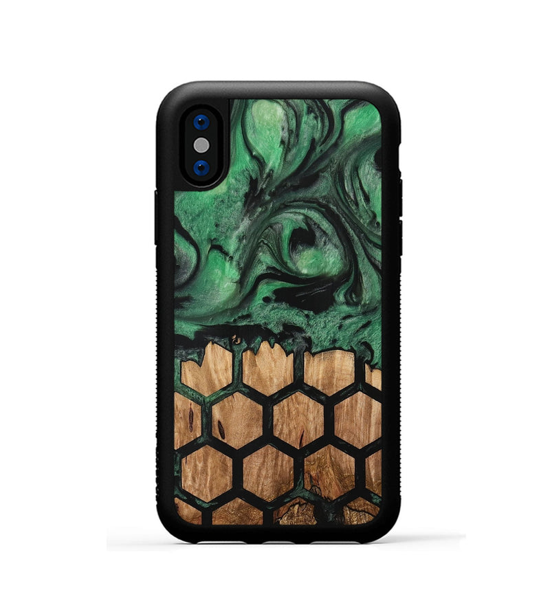 iPhone Xs Wood Phone Case - Javad (Pattern, 733813)