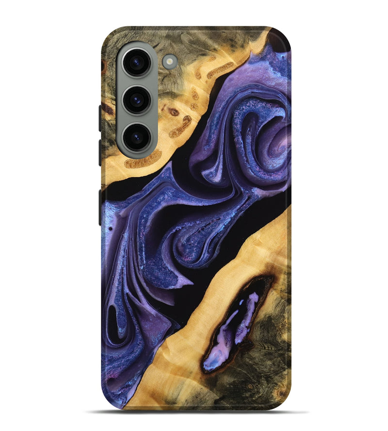 Galaxy S23 Plus Wood Live Edge Phone Case - Landan (Purple, 733822)