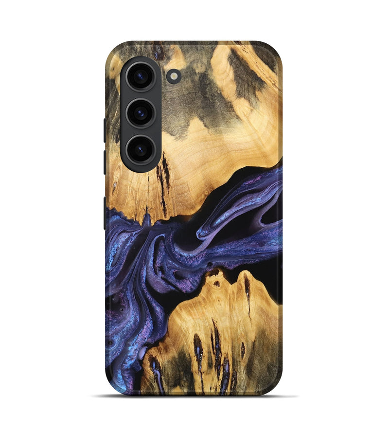 Galaxy S23 Wood Live Edge Phone Case - Waneta (Purple, 733824)