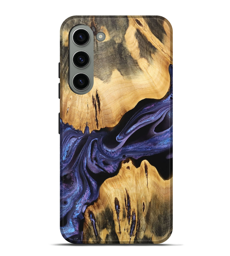 Galaxy S23 Plus Wood Live Edge Phone Case - Waneta (Purple, 733824)