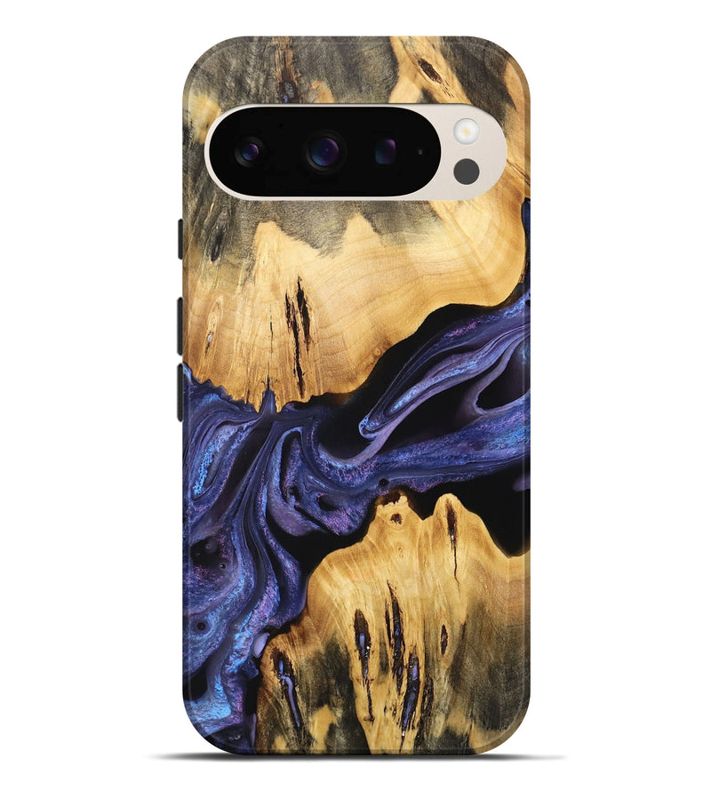 Pixel 9 Pro XL Wood Live Edge Phone Case - Waneta (Purple, 733824)