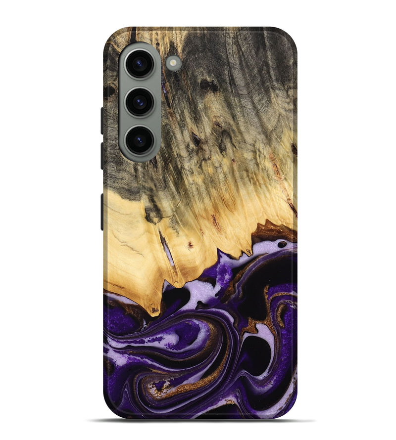 Galaxy S23 Plus Wood Live Edge Phone Case - Brita (Purple, 733825)