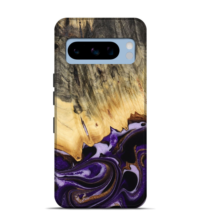 Pixel 8 Pro Wood Live Edge Phone Case - Brita (Purple, 733825)