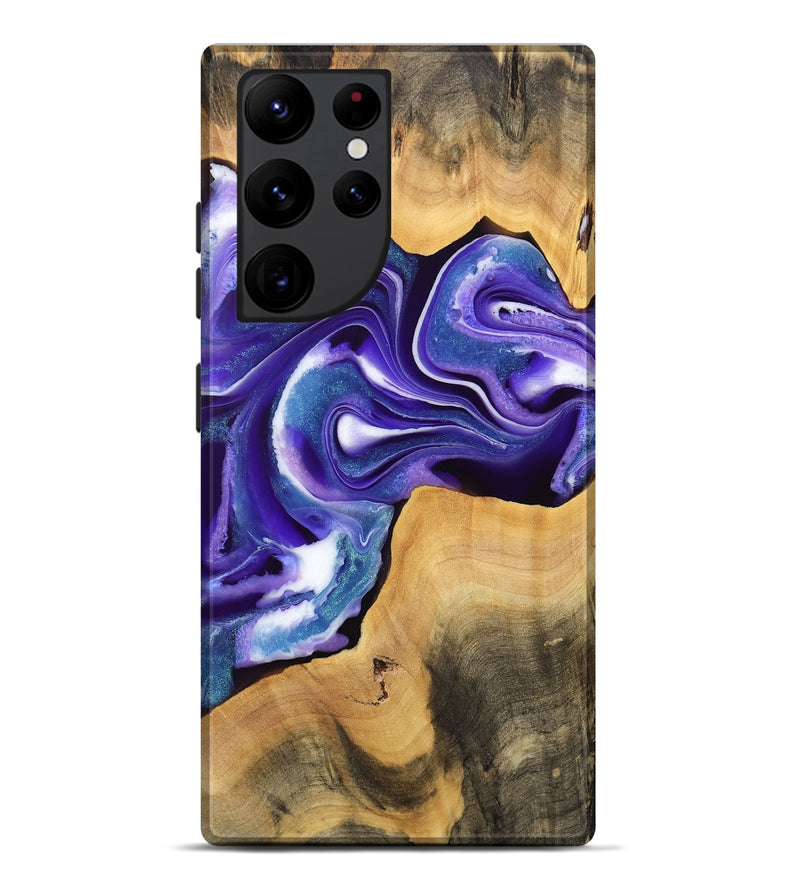 Galaxy S22 Ultra Wood Live Edge Phone Case - Soyong (Purple, 733826)