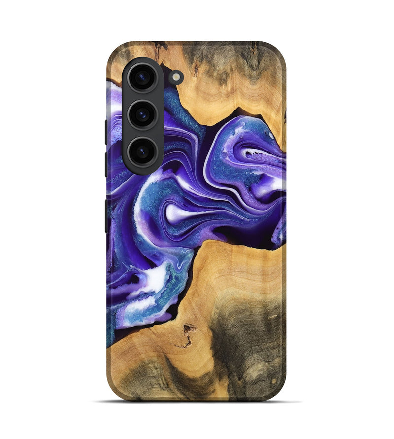 Galaxy S23 Wood Live Edge Phone Case - Soyong (Purple, 733826)