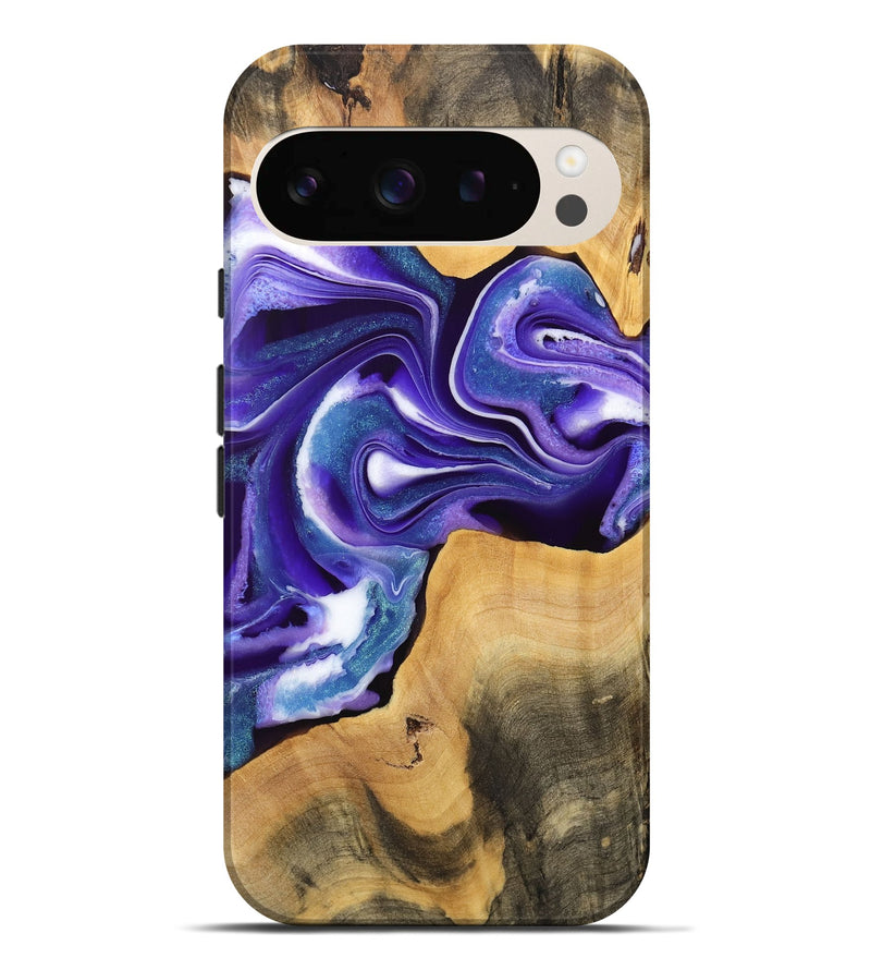 Pixel 9 Pro XL Wood Live Edge Phone Case - Soyong (Purple, 733826)