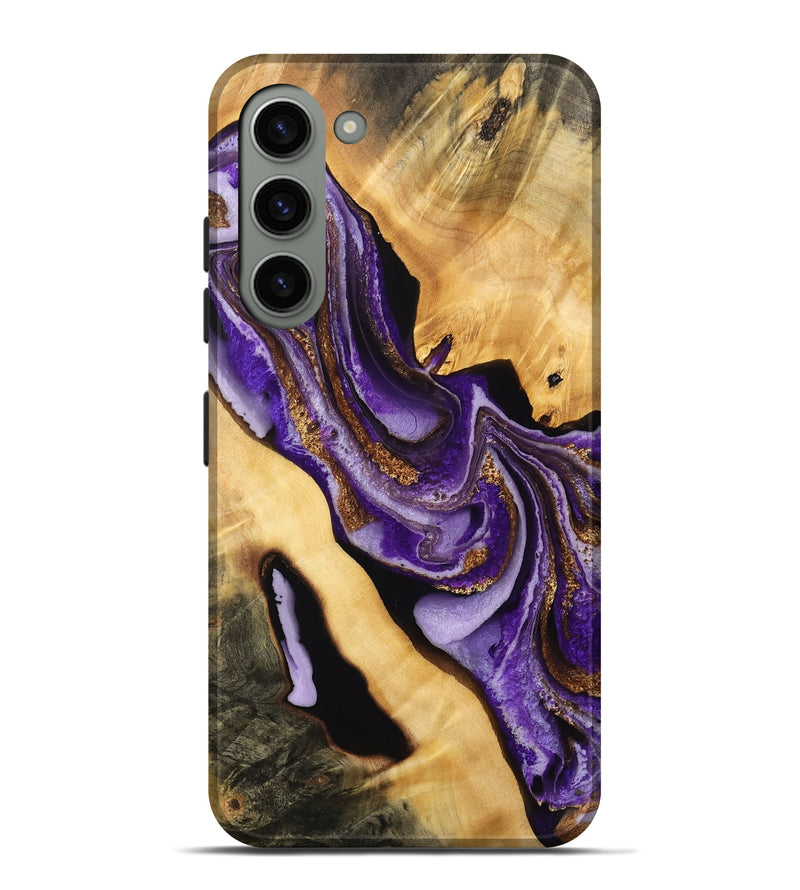 Galaxy S23 Plus Wood Live Edge Phone Case - Nolan (Purple, 733828)