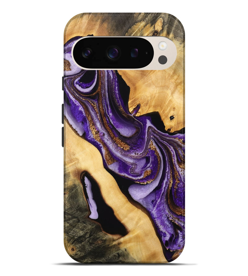 Pixel 9 Pro XL Wood Live Edge Phone Case - Nolan (Purple, 733828)