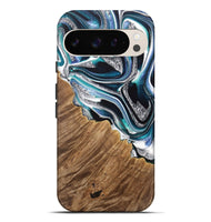 Pixel 9 Pro XL Wood Live Edge Phone Case - Darrin (Blue, 733829)