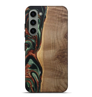 Galaxy S23 Plus Wood Live Edge Phone Case - Manouch (Green, 733831)