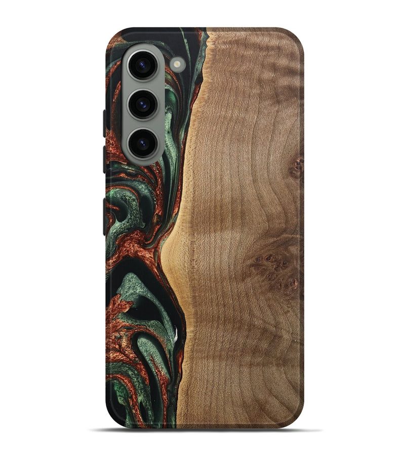 Galaxy S23 Plus Wood Live Edge Phone Case - Manouch (Green, 733831)