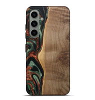 Galaxy S24 Plus Wood Live Edge Phone Case - Manouch (Green, 733831)