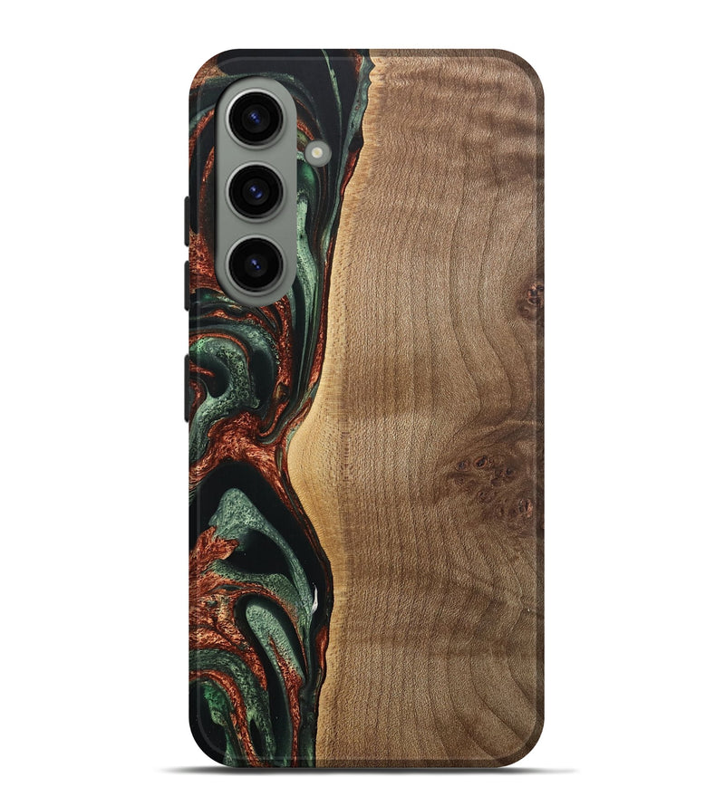 Galaxy S24 Plus Wood Live Edge Phone Case - Manouch (Green, 733831)