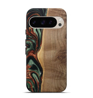 Pixel 9 Wood Live Edge Phone Case - Manouch (Green, 733831)