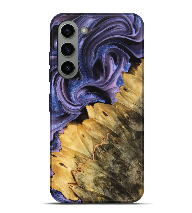 Galaxy S23 Plus Wood Live Edge Phone Case - Halina (Purple, 733840)