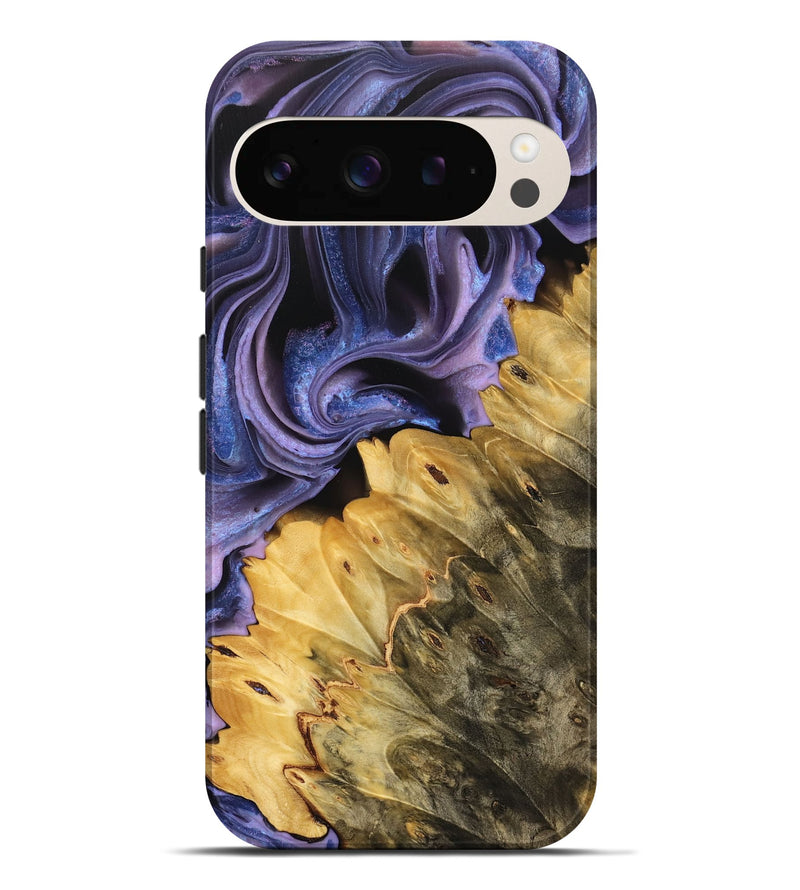 Pixel 9 Pro XL Wood Live Edge Phone Case - Halina (Purple, 733840)