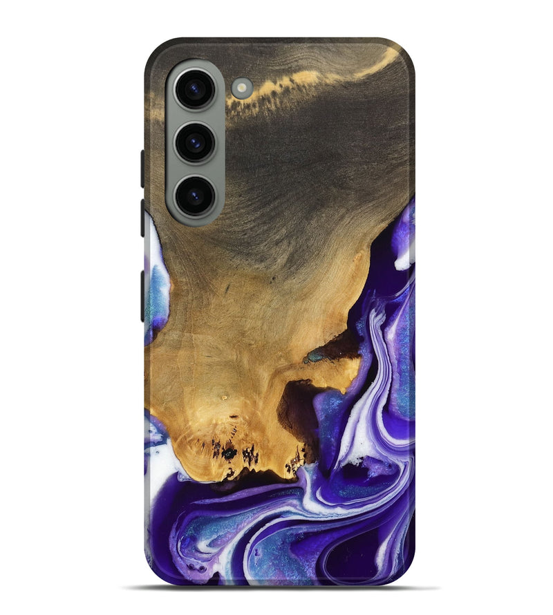 Galaxy S23 Plus Wood Live Edge Phone Case - Lukas (Purple, 733841)