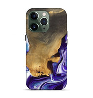 iPhone 13 Pro Wood Live Edge Phone Case - Lukas (Purple, 733841)