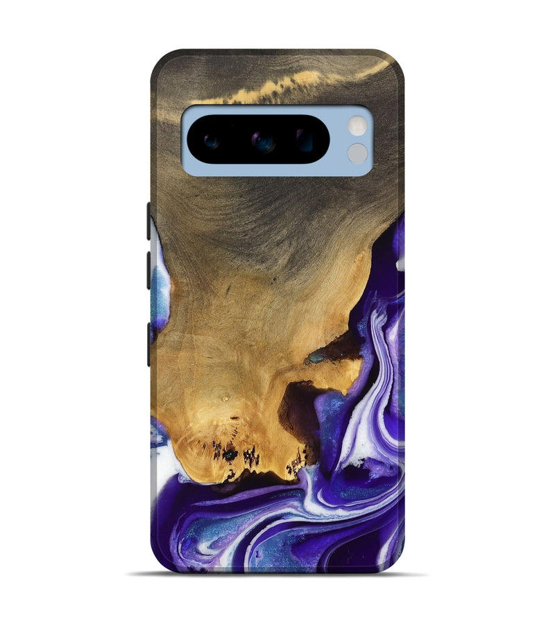 Pixel 8 Pro Wood Live Edge Phone Case - Lukas (Purple, 733841)