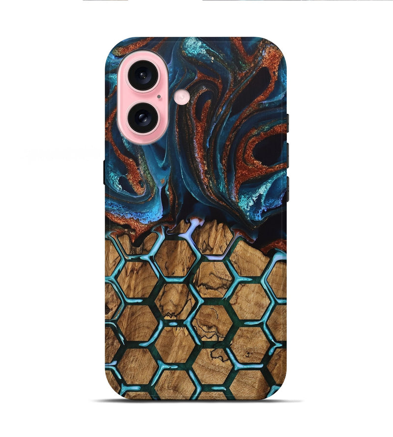 iPhone 16 Wood Live Edge Phone Case - Ardith (Pattern, 733842)