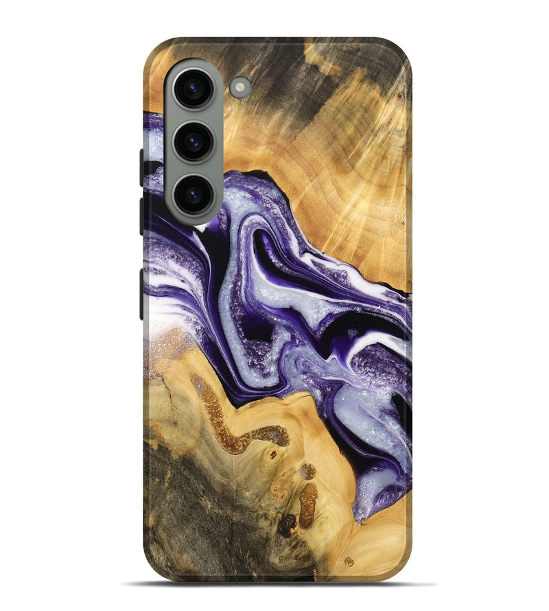 Galaxy S23 Plus Wood Live Edge Phone Case - Savanna (Purple, 733881)