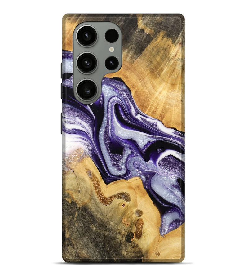 Galaxy S23 Ultra Wood Live Edge Phone Case - Savanna (Purple, 733881)