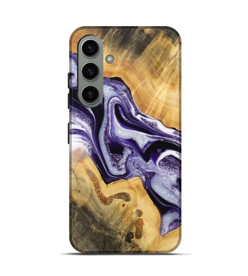 Galaxy S24 Wood Live Edge Phone Case - Savanna (Purple, 733881)