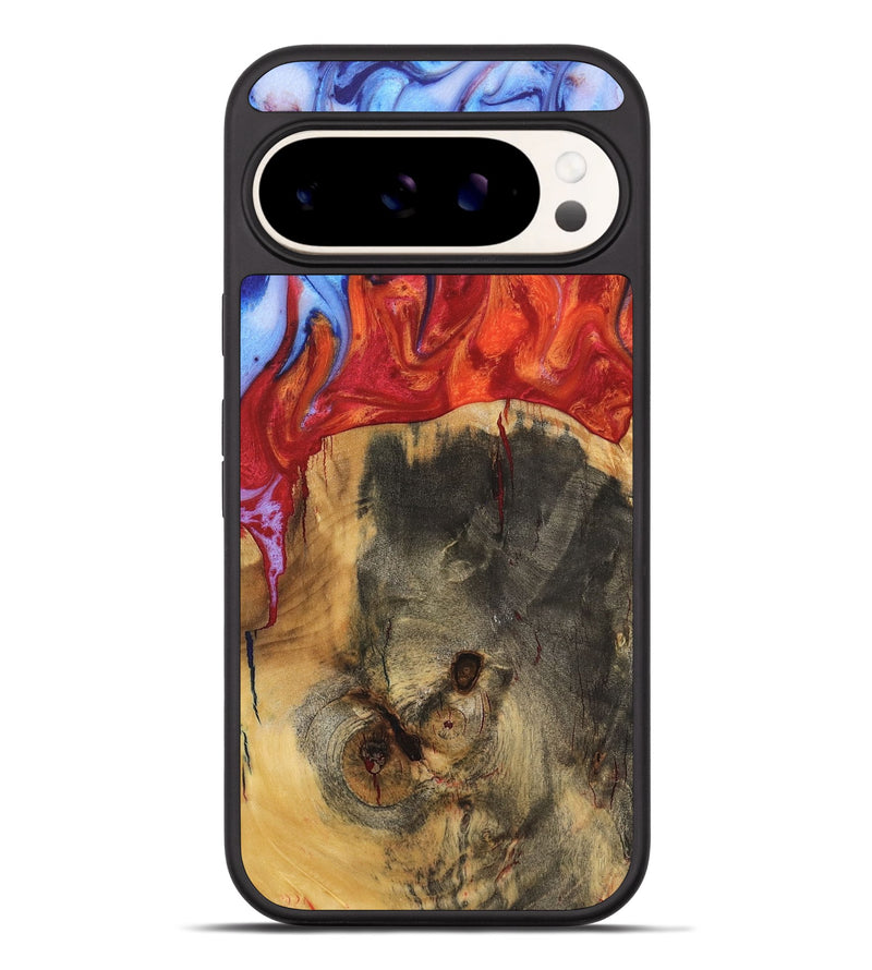 Pixel 9 Pro XL Wood Phone Case - Megen (Fire & Ice, 734315)