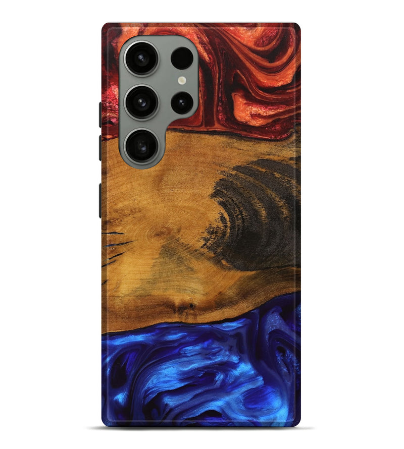 Galaxy S23 Ultra Wood Live Edge Phone Case - Danika (Fire & Ice, 734347)