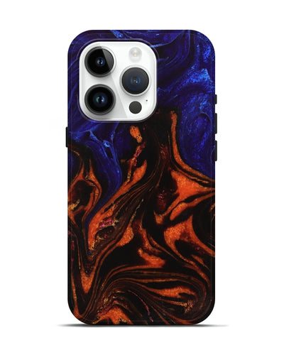 iPhone 15 Pro ResinArt Live Edge Phone Case - Bulah (Fire & Ice, 734351)