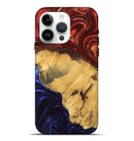 iPhone 15 Pro Max Wood Live Edge Phone Case - Larkin (Fire & Ice, 734356)