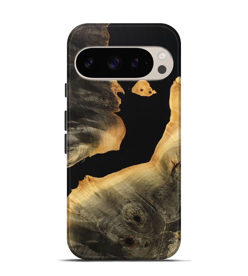 Pixel 9 Wood Live Edge Phone Case - Kelcy (Pure Black, 734594)