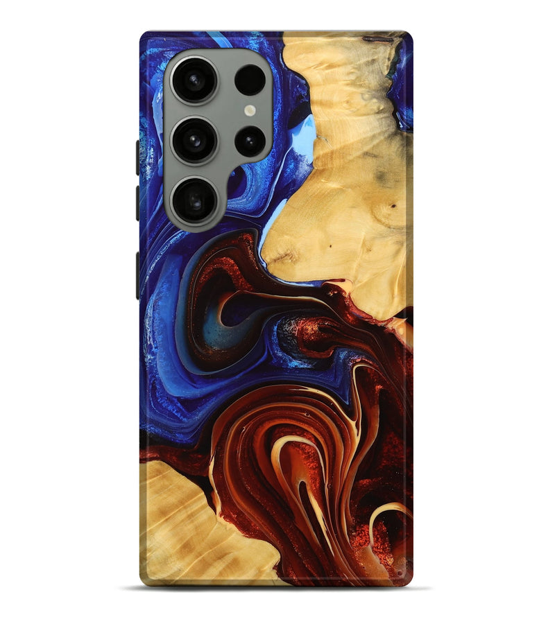 Galaxy S23 Ultra Wood Live Edge Phone Case - Sophie (Fire & Ice, 734615)