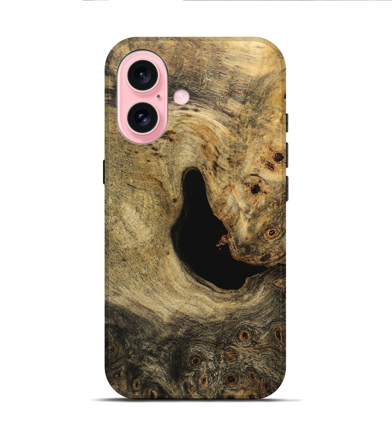 iPhone 16 Wood Live Edge Phone Case - Terance (Wood Burl, 734840)