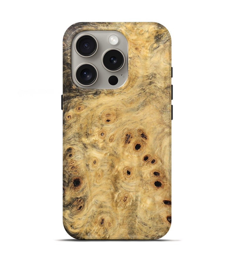 iPhone 16 Pro Wood Live Edge Phone Case - Abbi (Wood Burl, 734874)