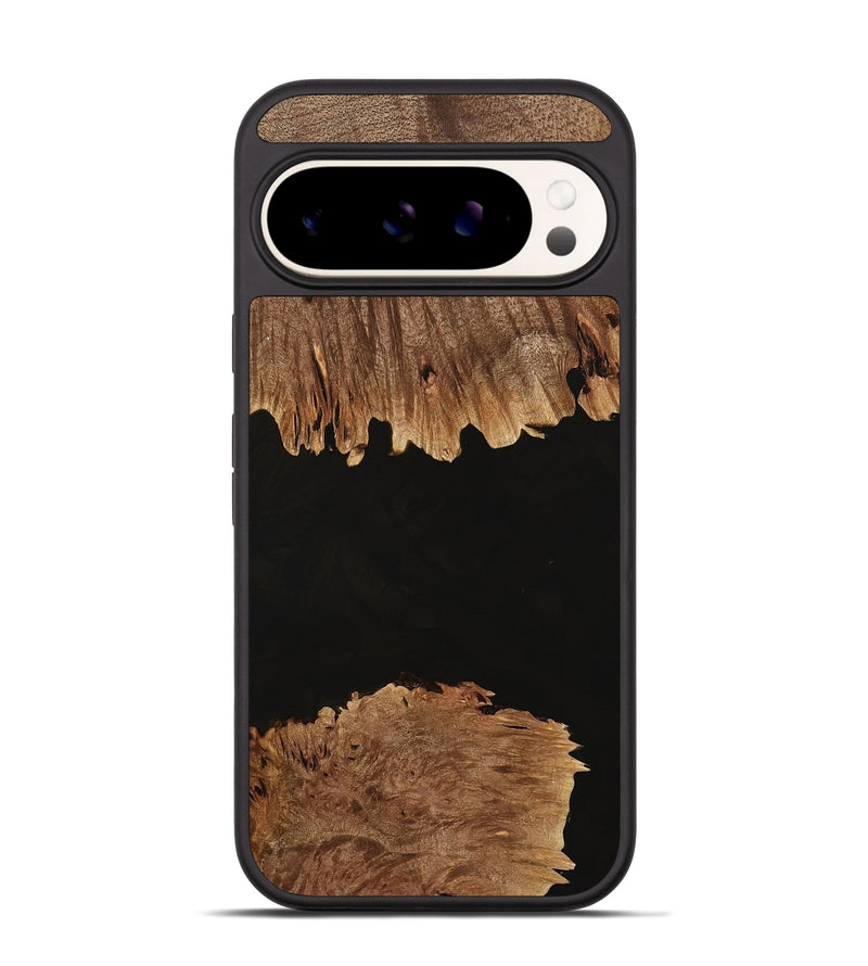 Pixel 9 Wood Phone Case - Tate (Pure Black, 735060)