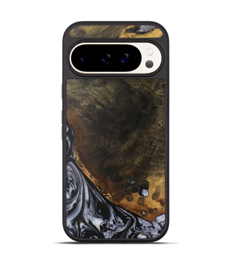 Pixel 9 Pro Wood Phone Case - Deron (Black & White, 735166)