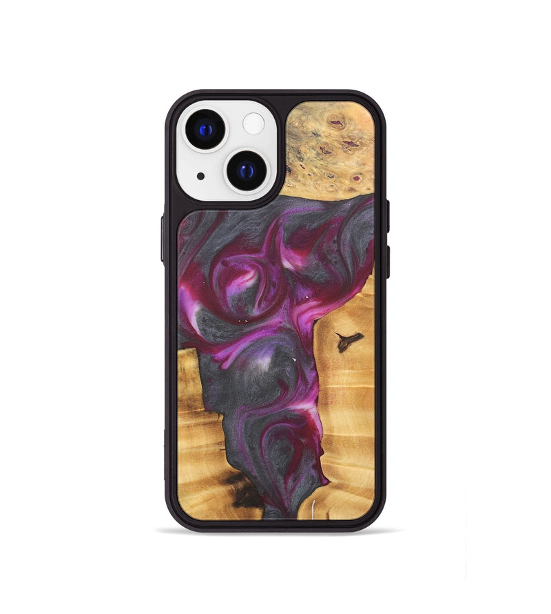 iPhone 13 mini Wood Phone Case - Kennon (Purple, 735189)