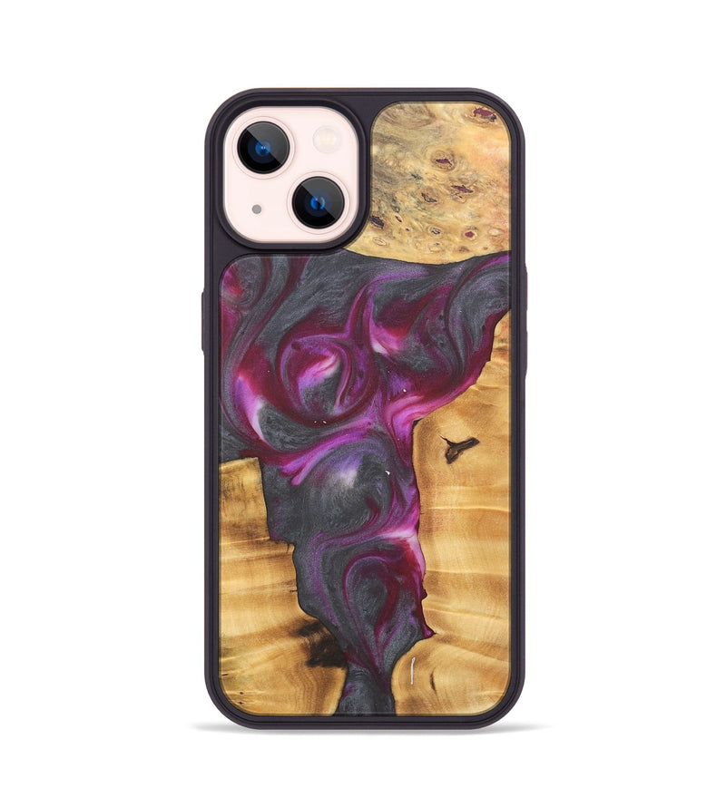 iPhone 14 Wood Phone Case - Kennon (Purple, 735189)