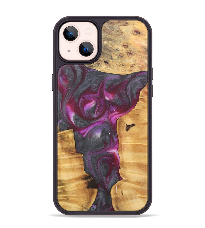 iPhone 14 Plus Wood Phone Case - Kennon (Purple, 735189)