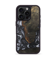 iPhone 16 Pro Wood Phone Case - Otfried (Black & White, 735203)