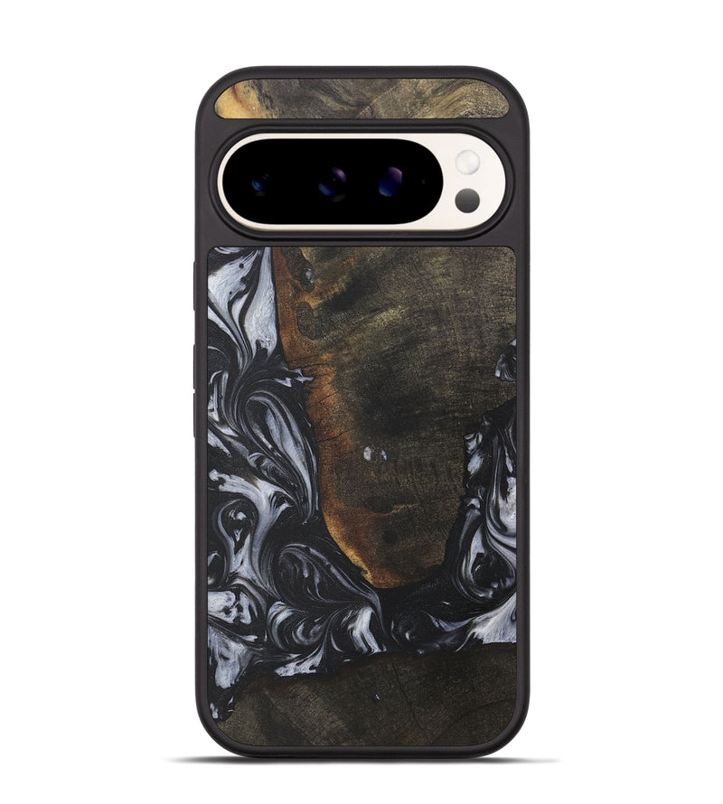 Pixel 9 Pro Wood Phone Case - Otfried (Black & White, 735203)